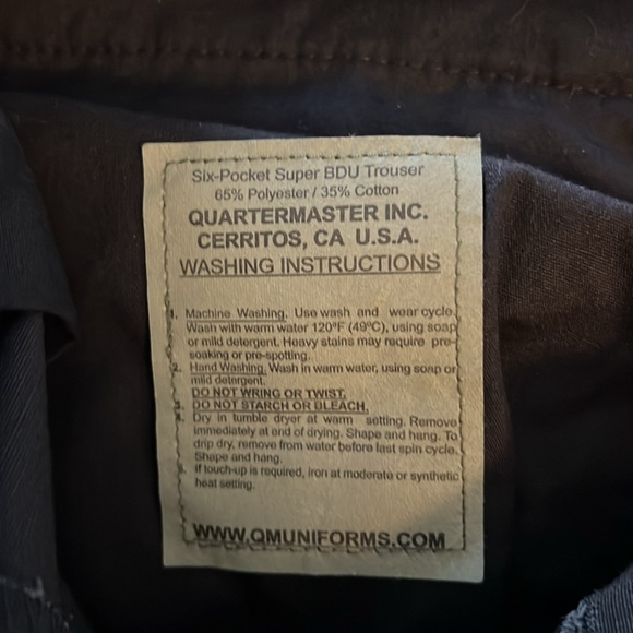 Quartermaster Law Pro tactical BDU pants - men’s small. - Picture 7 of 8